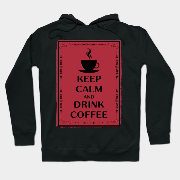 Coffee vintage red Hoodie by PallKris